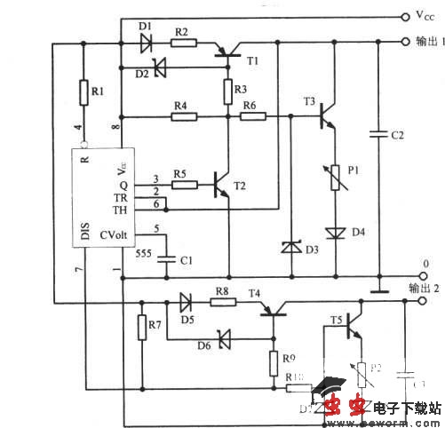 反相双三角波振荡器
