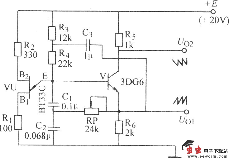 单结晶体管锯齿波发生器