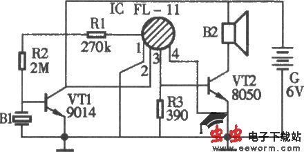 声控玩具布娃娃电路