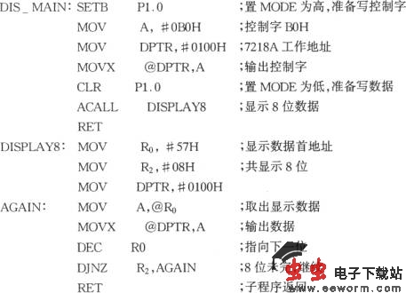 ICM7218A构成的8位LED动态显示电路
