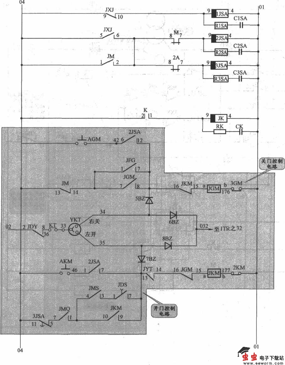 APM-81电梯开门机控制电路