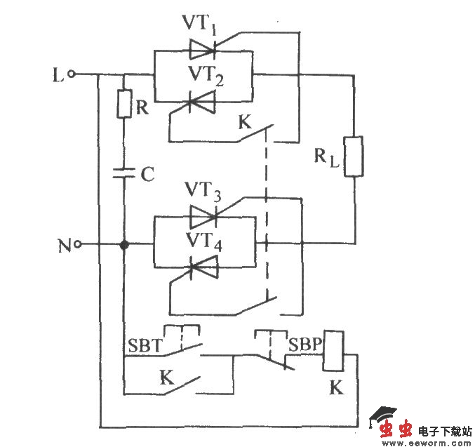 普通晶闸管单相控制电路