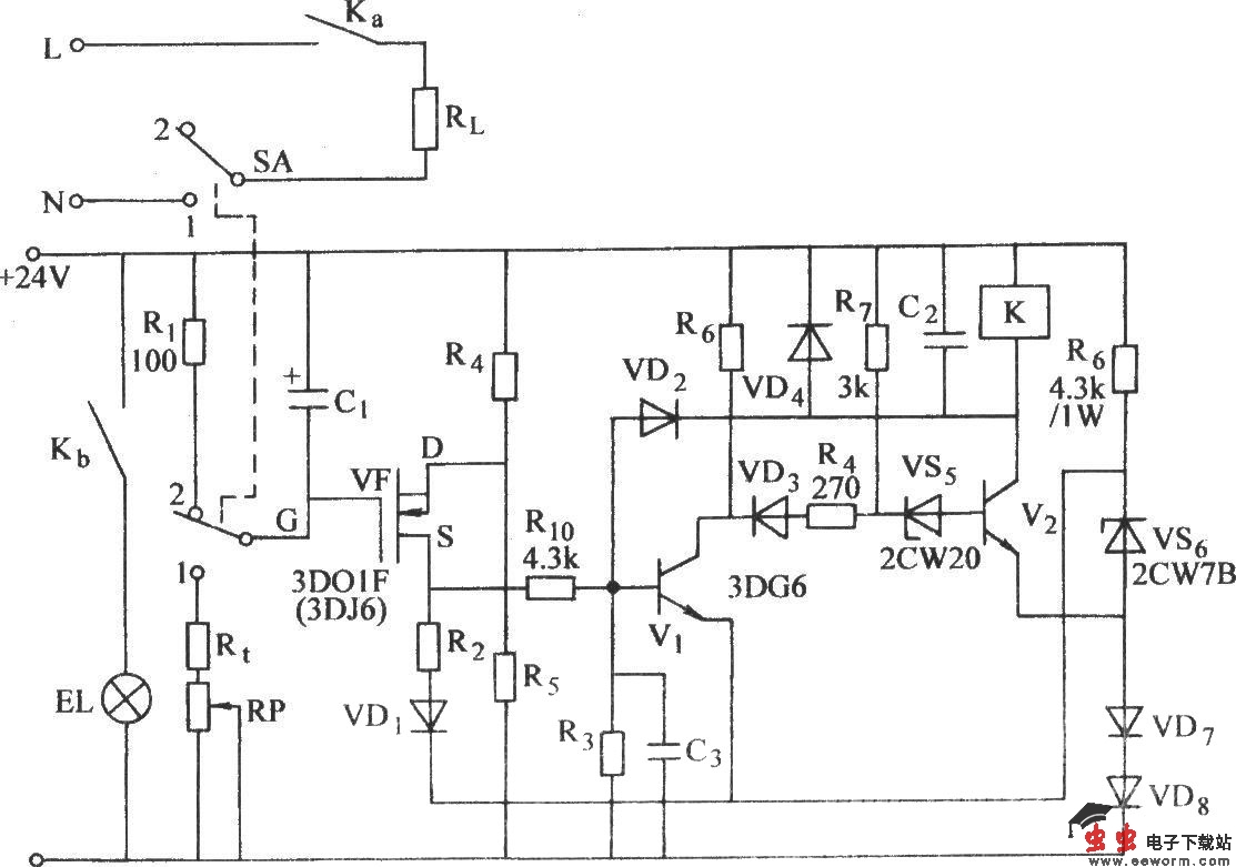 绝缘栅场效应晶体管长延时电路(二)