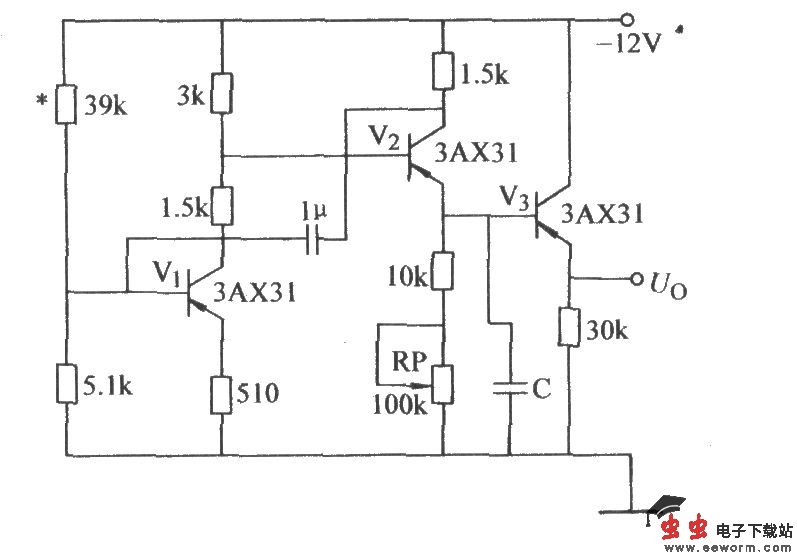 可改变频率的自激锯齿波电路