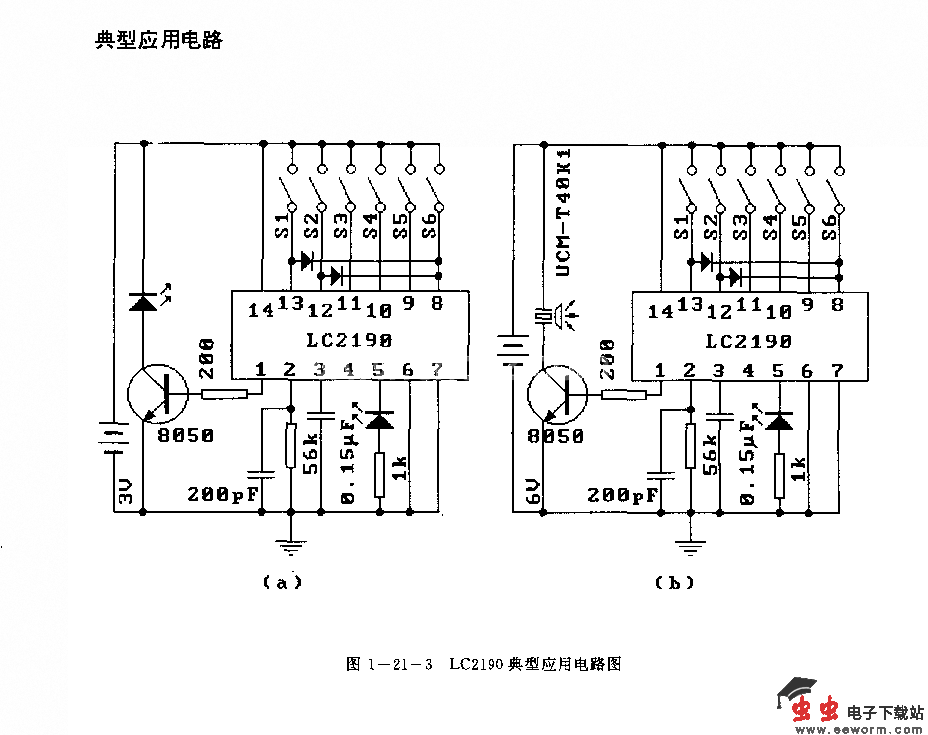 LC2190(空调器、电风扇、收录机、电视机和玩具)红外线、超声波和