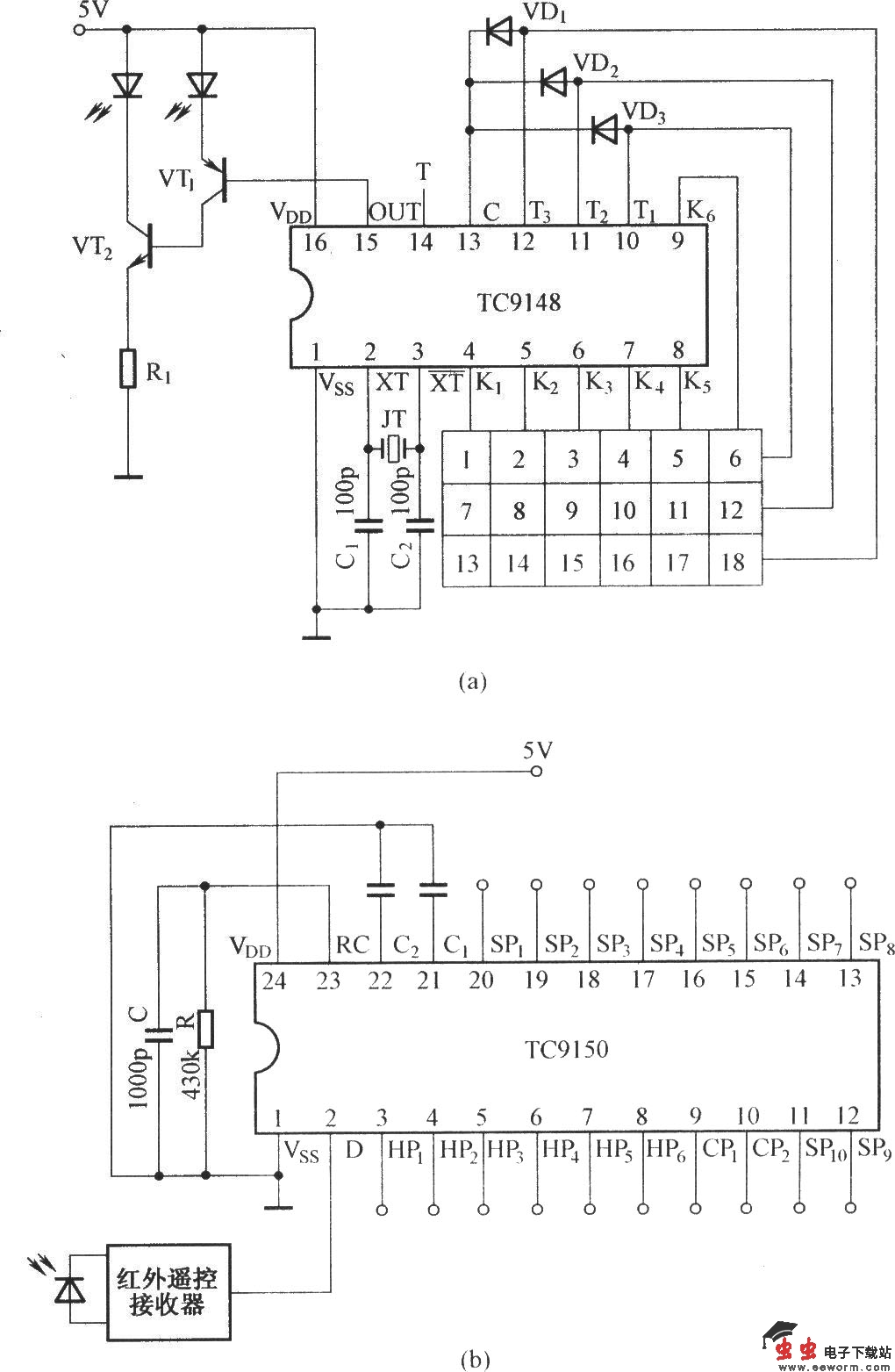 18路红外遥控系统图