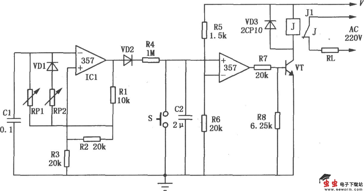 运放SF357组成的高精度定时器