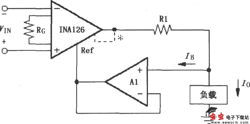由INA126构成的差分电压-电流变换电路