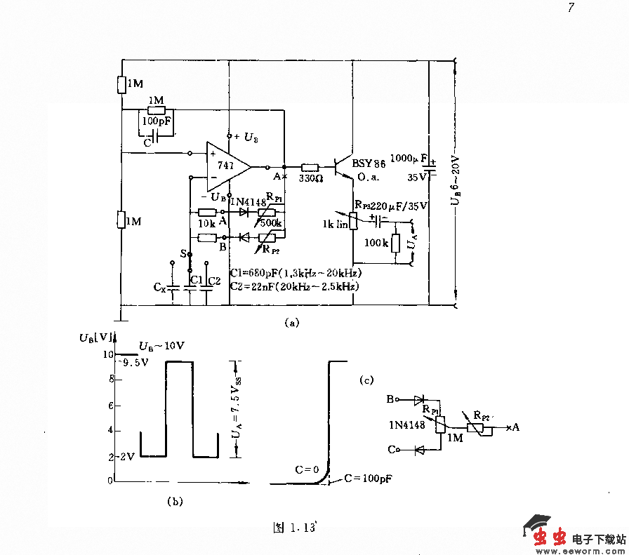具有可变脉宽的矩形波发生器电路