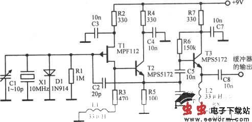 10～20MHz晶体振荡器