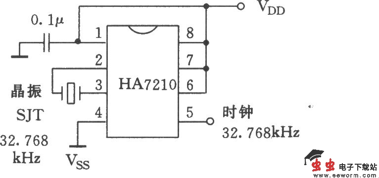 可编程晶体振荡器HA7210的应用电路