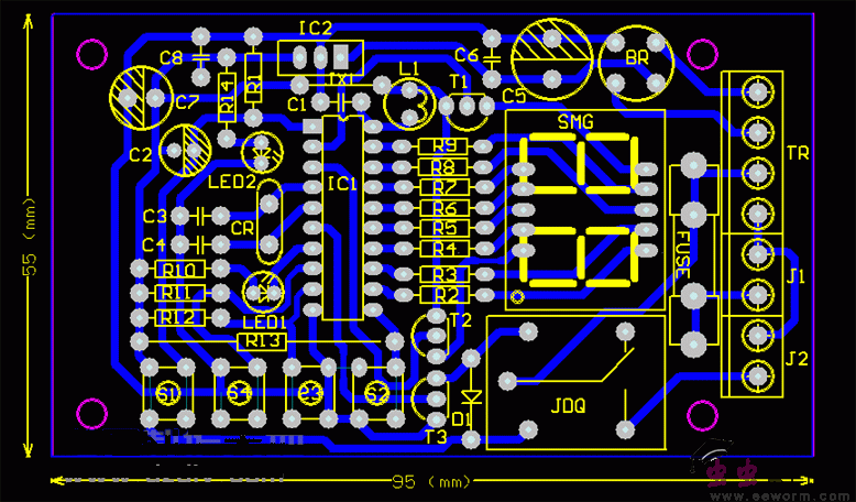 鱼缸充氧定时器电路
