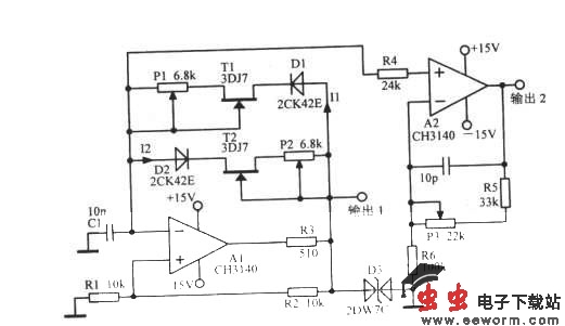 三角波一方波振荡器