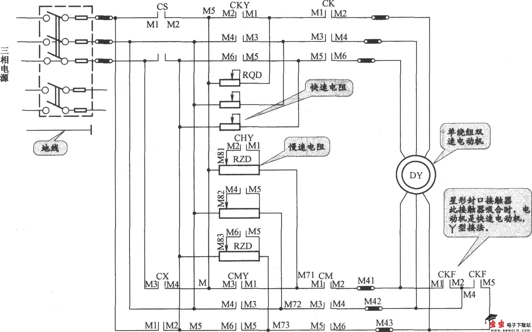JHo-751半自动货梯主电路