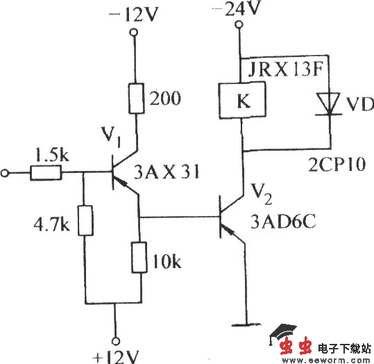 射极跟随器与反相器联合应用电路