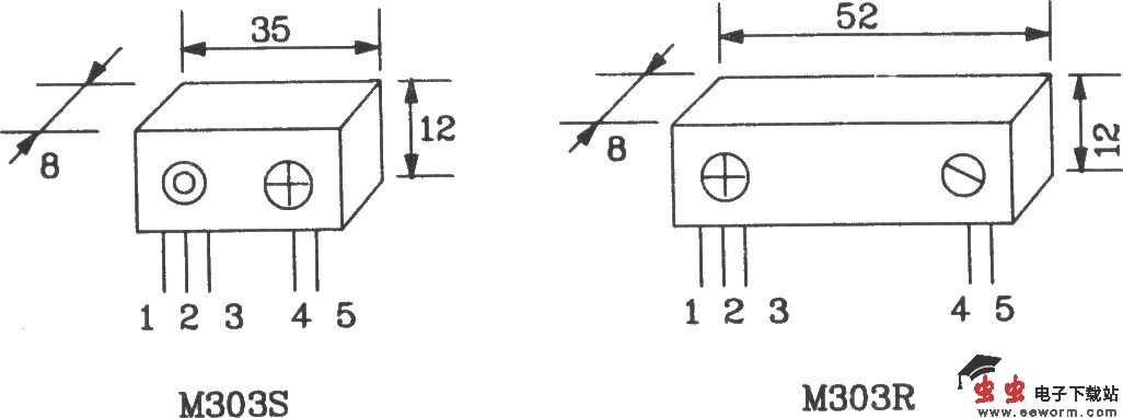 由M303S/303R构成的遥控编码发射、解码接收电路图