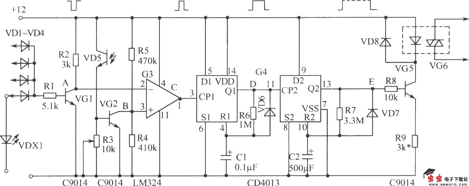 区域昼夜自动监控系统