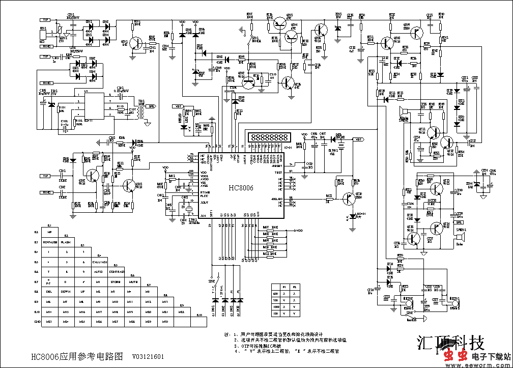 标准型TYPE I 点阵显示电路