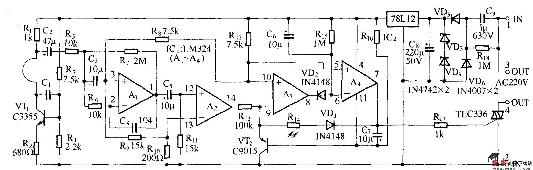 KL3型微波电子开关电路