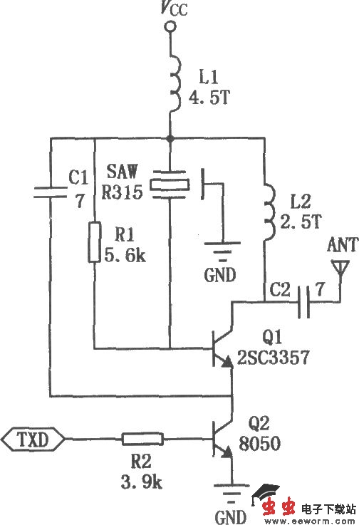 DF数据发射模块和超再生接收模块