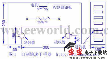 自制快速干手器电路