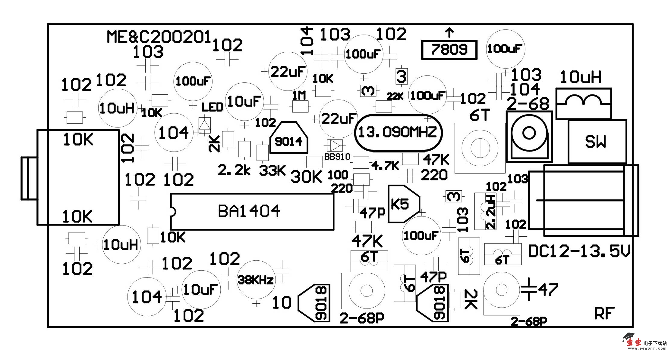 1000米晶体稳频FM立体声发射机
