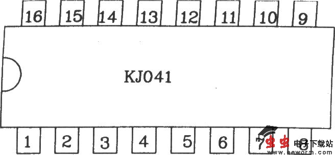 六路双脉冲形成器KJ041外电路连接图