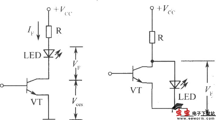 利用三极管的直流LED驱动电路