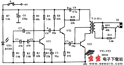 《电子“气功师”电路原理图(2)》相关图片 电子“气功师”电路原理图(2)