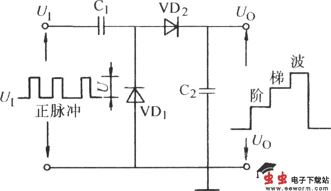 电荷储存式阶梯波电路