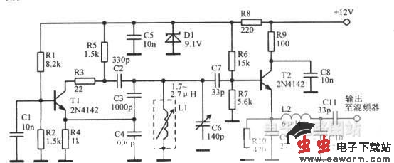 3.955&mdash;4.455MHz VF0电路