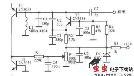 7MHz&plusmn;50kHz振荡电路