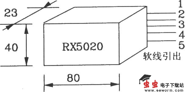 由RX5019/5020构成无线遥控发射、接收电路图