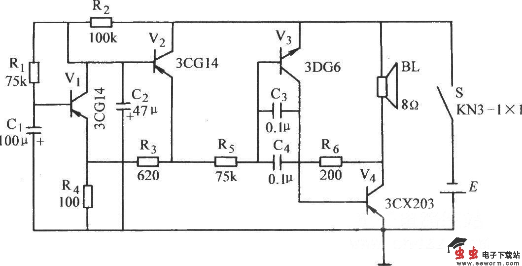 消防车讯响电路