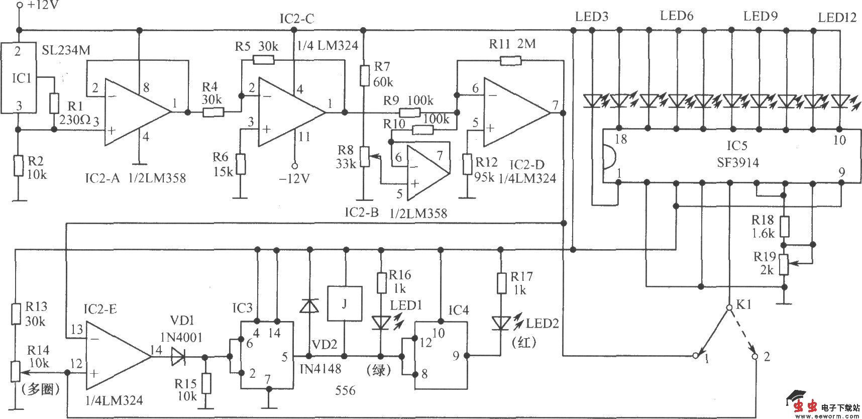 模拟温度控制器电路