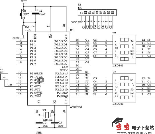 6位数显频率计数器