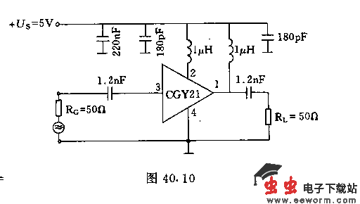 低噪声单片宽带放大器电路