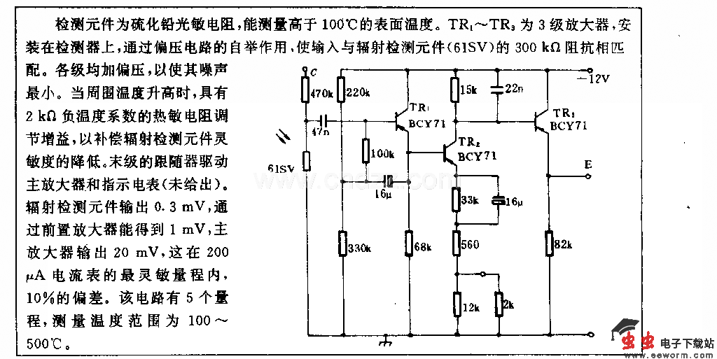 辐射温度计电路