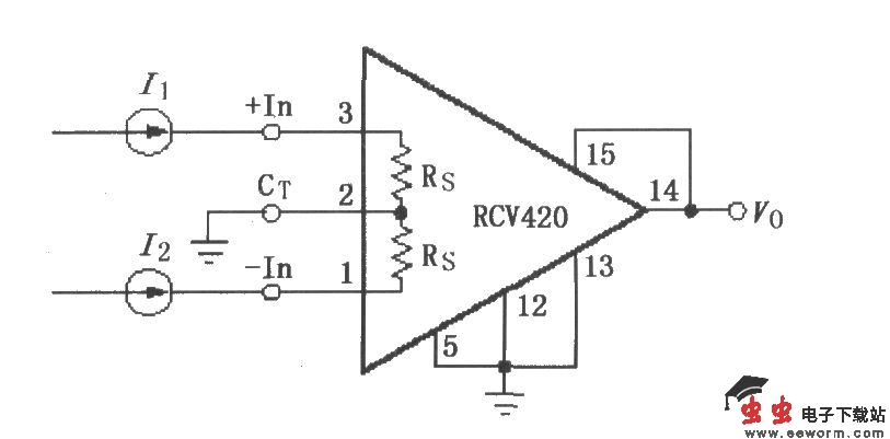 RCV420差动电流-电压变换器