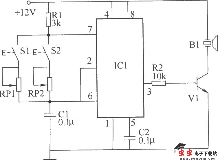 亚超声遥控开关电路(二)