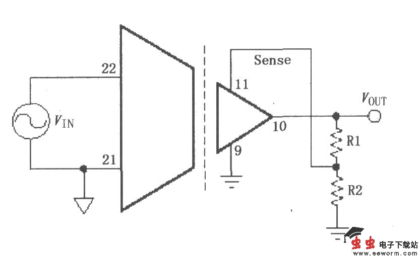 ISO103的增益设置电路