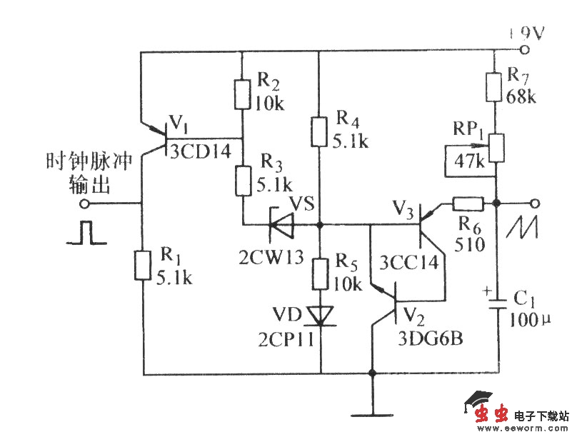 时标锯齿波发生电路