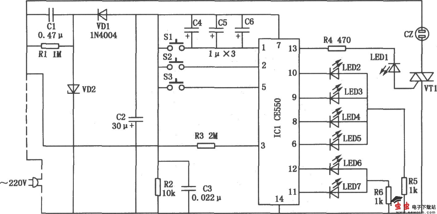 电风扇专用控制器