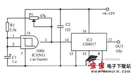 低成本秒信号振荡器