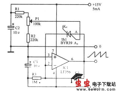 低频锯齿波振荡器
