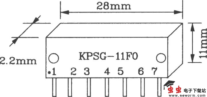由KPSG-110F0/KPSG-11J0构成单路无线电发射电路图