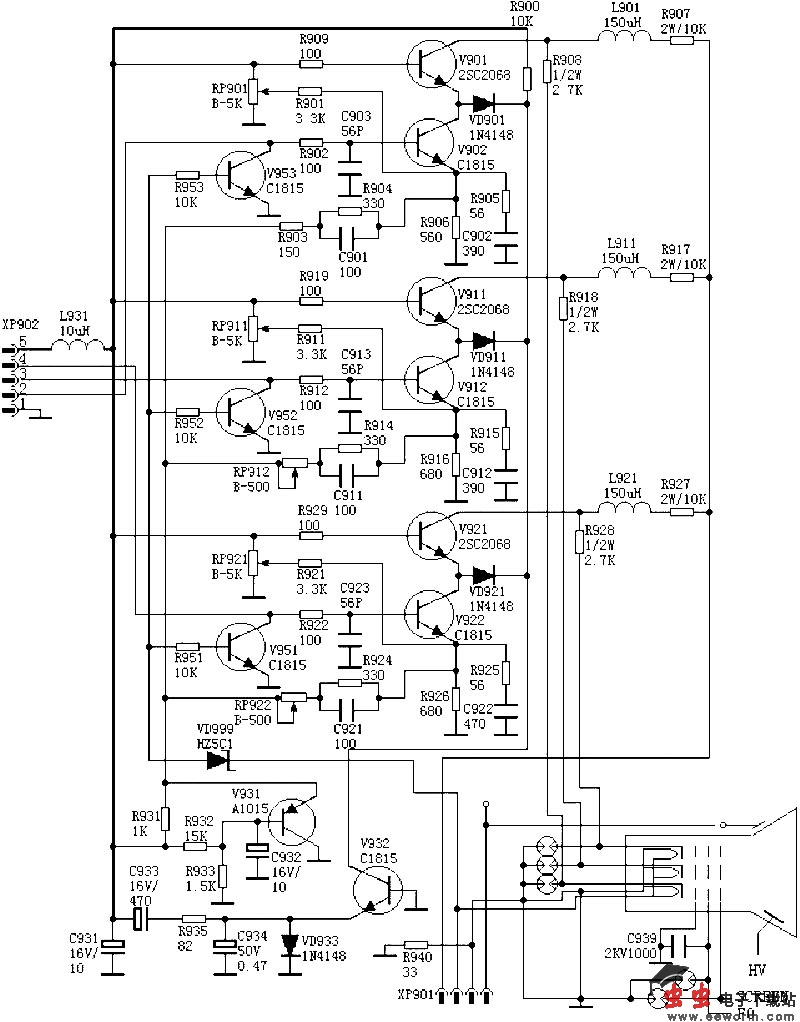 视放电路：视放板-2