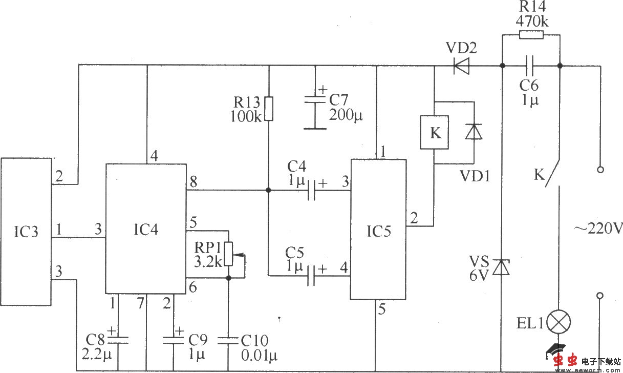 无线遥控开关电路(四)