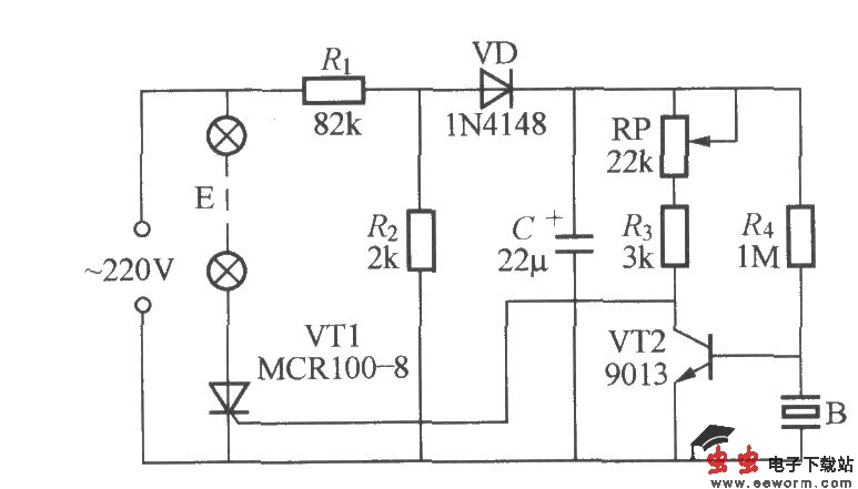 声控式音乐彩灯电路(1)