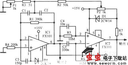 正弦波一矩形波振荡器
